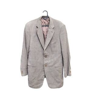Armani Collezioni Italian Wool Blazer Tan Brown 40